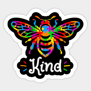 Honey Bee Kind Autism Awareness Gift for Birthday, Mother's Day, Thanksgiving, Christmas Sticker